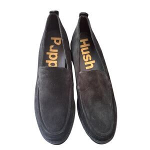 Hush Puppies WorryFree Suede Loafers - Black - Women’s 9.5